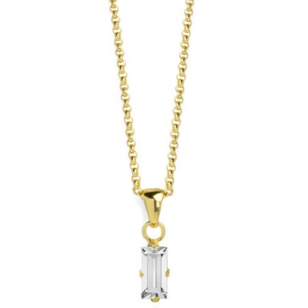 Victoria cruz macedonia crystal gold ogrlica sa swarovski kristalom ( a3662-07dg )-1