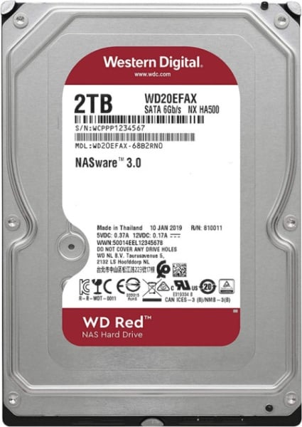 WD 2tb 3.5 intellipower 256m red for nas wd20efax recertified HDD