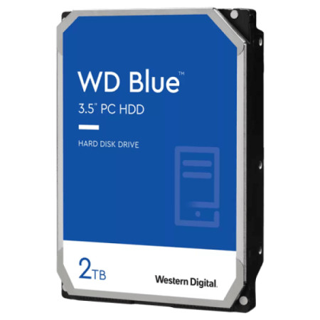 WD HDD 2TB 3.5&quot; SATA III 256MB 7.200rpm WD20EZBX Blue - Img 1