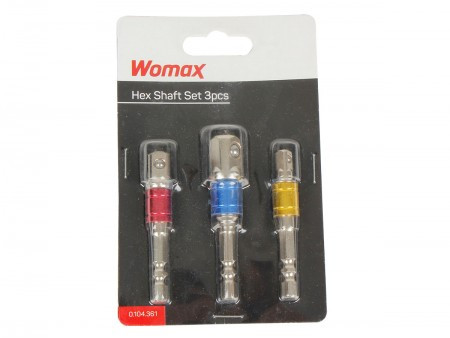 Womax pro adapter za nasadne ključeve set 3 kom ( 0104361 ) - Img 1