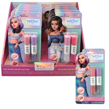 WOW Generation colour&glitter lak za nokte set 2 kom ( 1042009 )