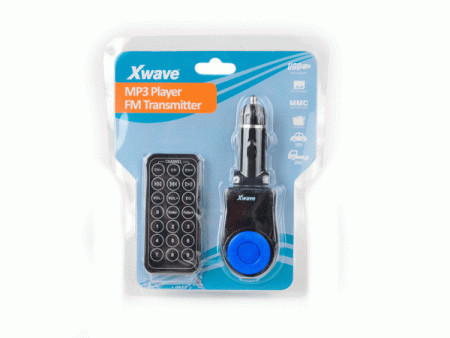 Xwave FM transmiter za kola LCD (MP3/MP4)/SDSlot/USB/Daljinski upravljac ( BT63 blue ) - Img 1
