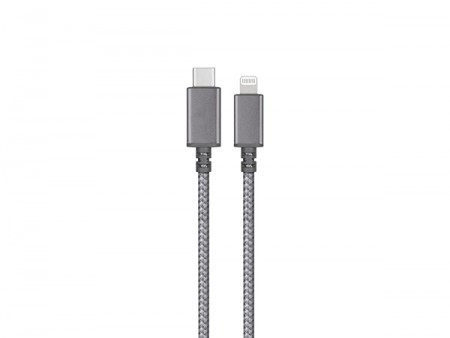 Xwave USB tamno sivi upleteni kabl, iphone duzine1.2 m ( NT USB i/DG ) - Img 1