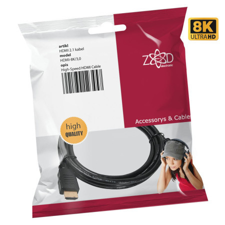 Zed electronic HDMI-8K/3,0 kabli