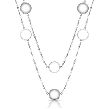 Ženska freelook srebrna ogrlica od hirurškog Čelika ( frj.3.6016.1 )