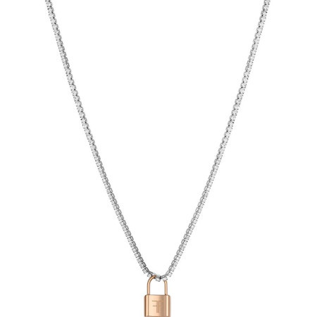 Ženska freelook srebrna roze zlatna ogrlica od hirurškog Čelika ( frj.3.6021.4 )