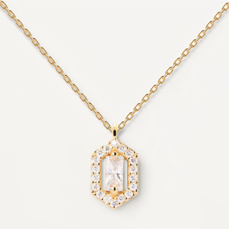 Ženska pd paola sentiment zlatna ogrlica sa pozlatom 18k ( co01-493-u )