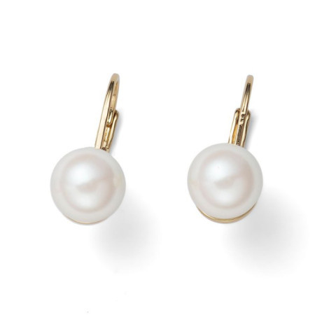 Ženske oliver weber good pearl gold mindjuše sa swarovski perlom ( 23022g ) - Img 1