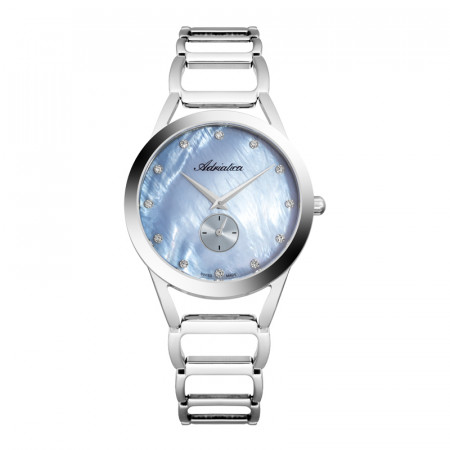 Ženski adriatica essence sekundara srebrni plavi elegantni ručni sat sa srebrnim metalnim kaišem ( a3725.514bq ) - Img 1