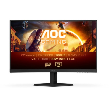 AOC C27G4ZXE VA 1920x1080/280Hz/0.3ms/2xHDMI/DP/zakrivljen Monitor 27"