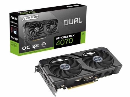 Asus dual-rtx4070-o12gd6-evo nvd/12gb/gddr6/192bit/crna Grafička karta ( 90YV0LM0-M0NA00 )