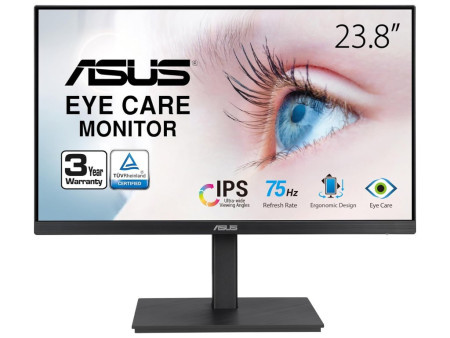 Asus VA24EQSB 23,8"/IPS/1920x1080/75Hz/5ms GtG/ VGA,HDMI,DP,USB/freesync/ pivot/zvučnici monitor ( 90LM056F-B03170 )