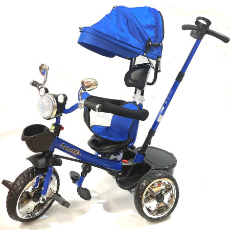 Babyland tricikl sa tendom i ručkom met.Y-TS5548 plavi ( 066819P ) - Img 1