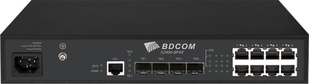 Bdcom switch S2900-8P4X , gigabit, Poe, 8xPoE, 4x10G ( 5588 )