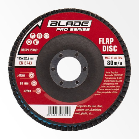 Blade flap disk fi115mm K40 premium ( BFDP115K40 ) - Img 1