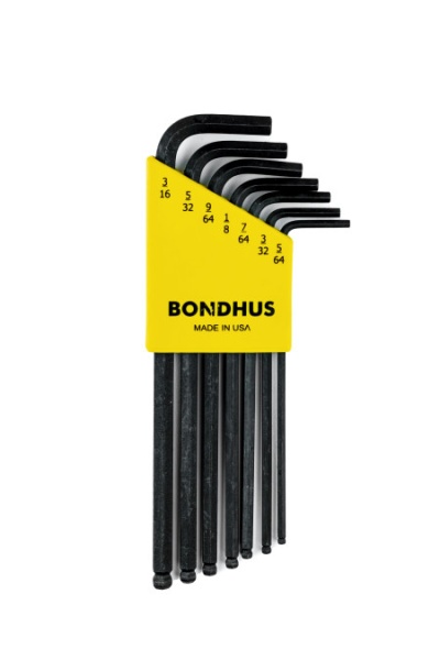 Bondhus 10945 ProGuard HEX 5/64-3/16 Set dugih inčnih imbus ključeva sa kugličnom glavom 7 kom ( 10945 )