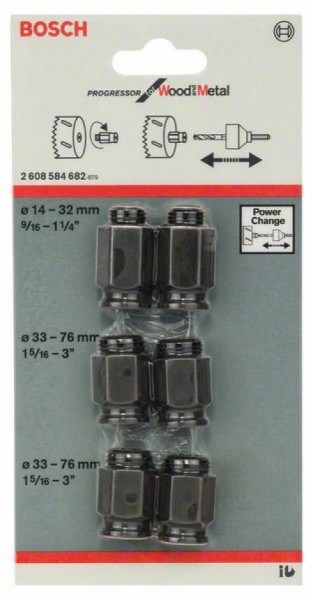 Bosch 6-delni set prelaznih adaptera ( 2608584682 ) - Img 1