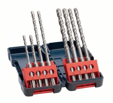 Bosch 8-delni set hamer burgija SDS plus-3, tough box 5 x 110 (1x) 6 x 110 (1x) 6 x 160 (2x) mm 8 x 160 (2x) 10 x 160 (2x) ( 2607019903 - Img 1