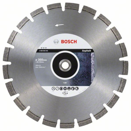 Bosch dijamantska rezna ploča Best for asphalt 350 x 20/25,40 x 3,2 x 12 mm ( 2608603641 )