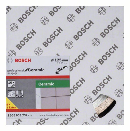 Bosch dijamantska rezna ploča standard for ceramic 125 x 22,23 x 1,6 x 7 mm ( 2608603232 )