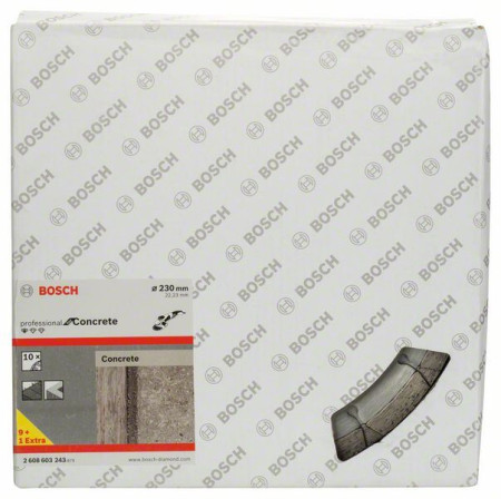 Bosch dijamantska rezna ploča standard for concrete 230 x 22,23 x 2,3 x 10 mm, 1 komad ( 2608603243. )