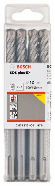 Bosch hamer burgija SDS plus-5X 12 x 100 x 160 mm, 1 komad ( 2608833905. )