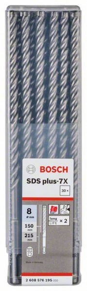 Bosch hamer burgija SDS plus-7X 8 x 150 x 215 mm, 1 komad ( 2608576195. )