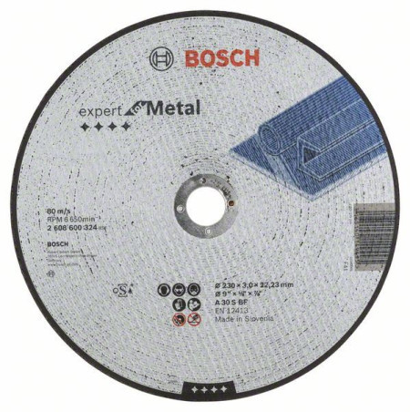 Bosch rezna ploča ravna expert for metal A 30 S BF, 230 mm, 3,0 mm ( 2608600324 )