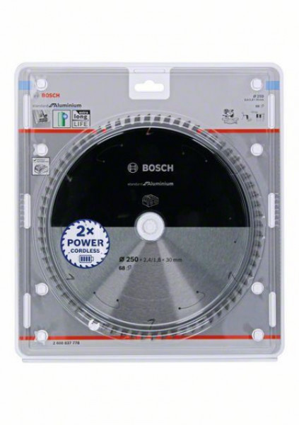 Bosch standard for aluminium list kružne testere za akumulatorske testere 250x2,4x30 T68 250x2,4x30 T68 ( 2608837778 )