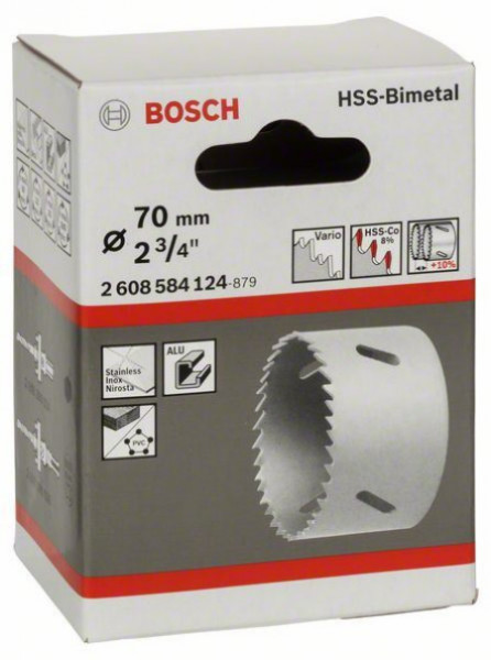 Bosch testera za otvore HSS-bimetal za standardne adaptere 70 mm, 2 3/4&quot; ( 2608584124 ) - Img 1