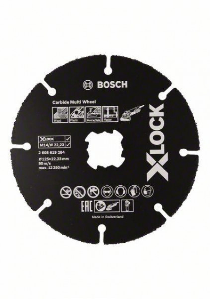 Bosch X-Lock carbide multi wheel 125 mm 125 mm 1 mm 22,23 mm ( 2608619284 )