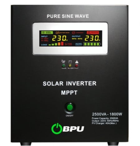 BPU UPS long 2500VA-1800W, 24V-220V MPPT