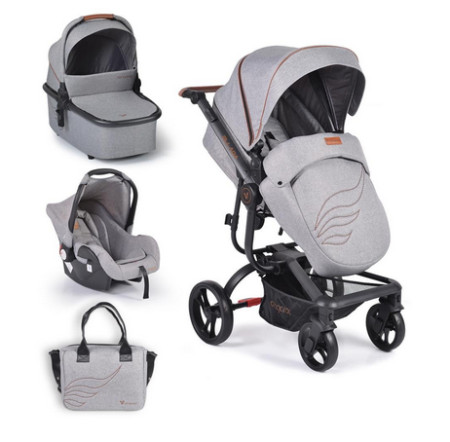 Cangatoo kolica set 3 in 1 ellada grey ( CAN5628 )