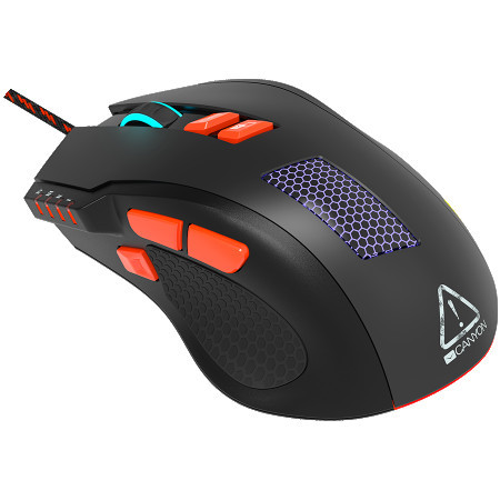 Canyon Wired Gaming Mouse with 8 programmable buttons ( CND-SGM05N )