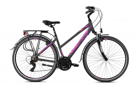 Capriolo tour-roadster w 28" sivo-pink ( 923611-19 )