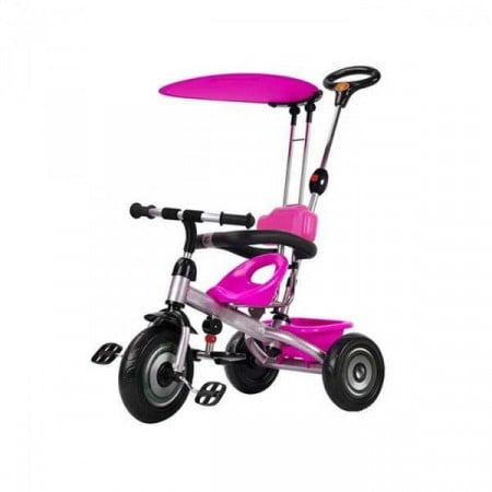 Capriolo tricikl sa drškom i suncobranom pink ( 290090 )
