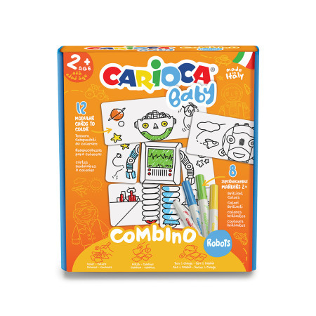 Carioca flomaster set combino robots baby 1/8 42896 ( 9932 ) - Img 1