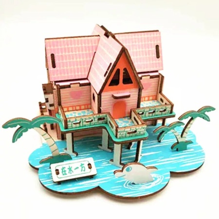 Čarolijashop 3d drvena puzzle - LETNJA VILA ( 1243)