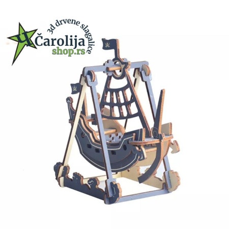 Čarolijashop 3d drvene puzzle - MALI PIRATSKI BROD ( 780)