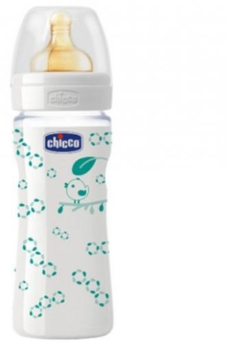 Chicco staklena flašica Giotto cucla od kaučuka unisex 240 ml ( 4201214 ) - Img 1