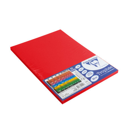 Claire, kopirni papir, A4, 160g, intenzivna crvena, 50K ( 486383 ) - Img 1
