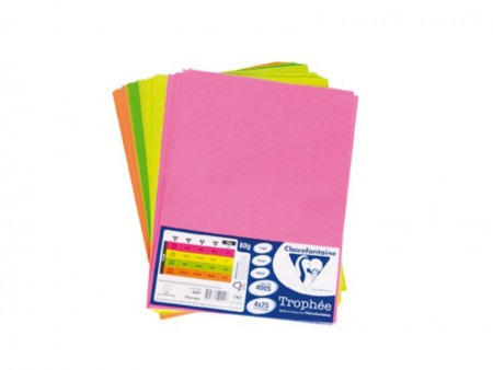 Claire, kopirni papir, A4, 80g, neon miks boja, 4 x 25K ( 486255 )