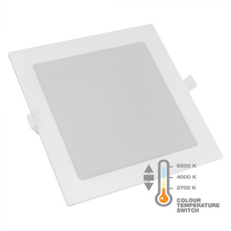 Commel LED panel 12w, kvadratni ugradni, cct sklopka ( c337-414 ) - Img 1