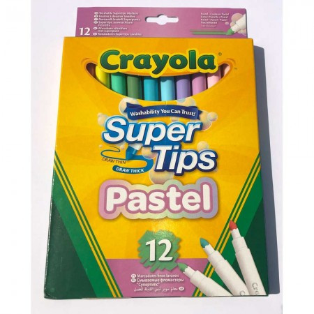 Crayola pastelni markeri supertips 12 kom ( GA256764 )