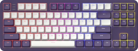 Dark Project ALU87A Violet/White - Mechanical Gaming Keyboard (ANSI) ( 066648 )