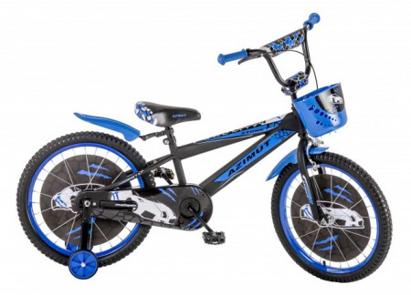 Dečija bicikla 16&quot; AZIMUT plavo-crni ( 16011 ) - Img 1