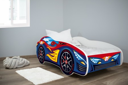 Dečiji krevet 160x80(trkački auto) RED-BLUE CAR ( 7430 )