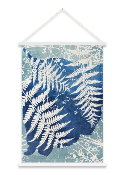 Dekordom slika kakamono 60x90 - kakr31109 - blue fern ( 022842 )