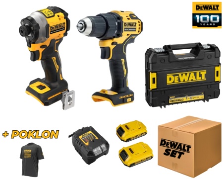 DeWalt DWSET7, set dva aku alata DCF850N + DCD708D2T, 2x 2.0Ah, 18V + poklon majica ( DWSET7 )