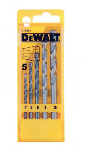 DeWalt set burgija za građevinske materijale, 5 delova ( DT6952 )